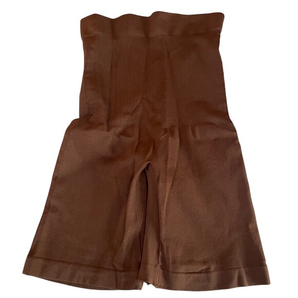 Bundle of 2 Shapermint Empetua High-Waisted Shaper Shorts Brown Sz MED/LG - Picture 1 of 6